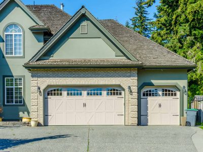 Garage, garage doors and driveway.; Shutterstock ID 611273114; PO: Zeus
