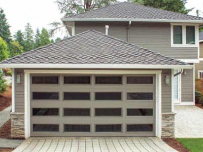 residential garage door all windows