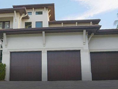 3 car garage door on large home