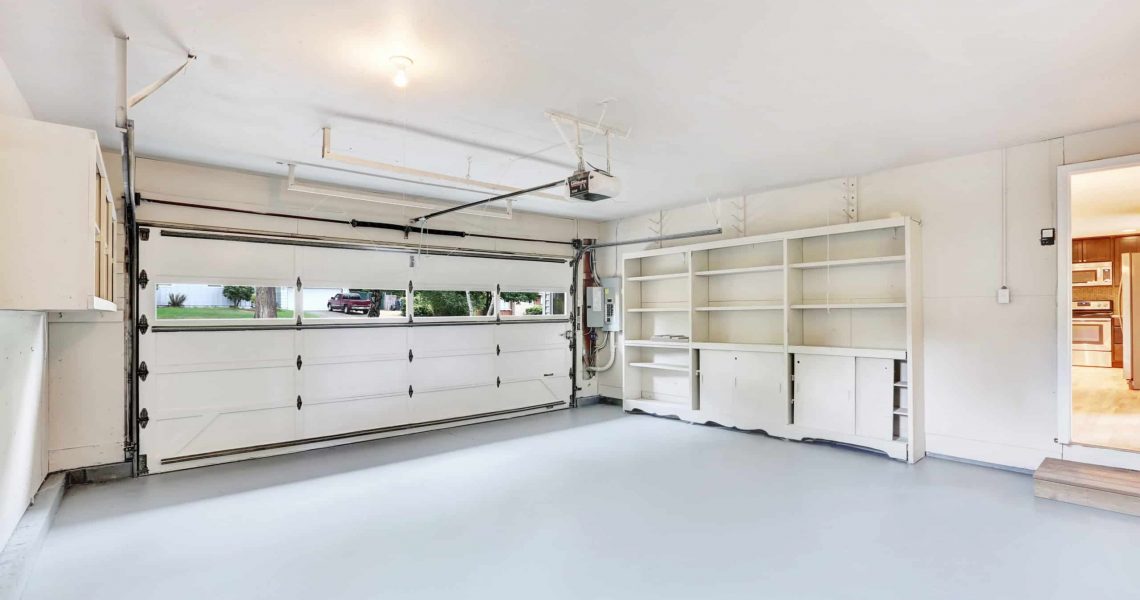 Empty garage interior in American house. Northwest, USA.; Shutterstock ID ; Purchase Order: Zeus